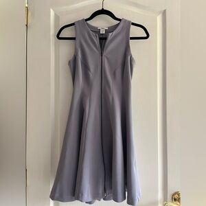 Lilac Full Zipper Dress